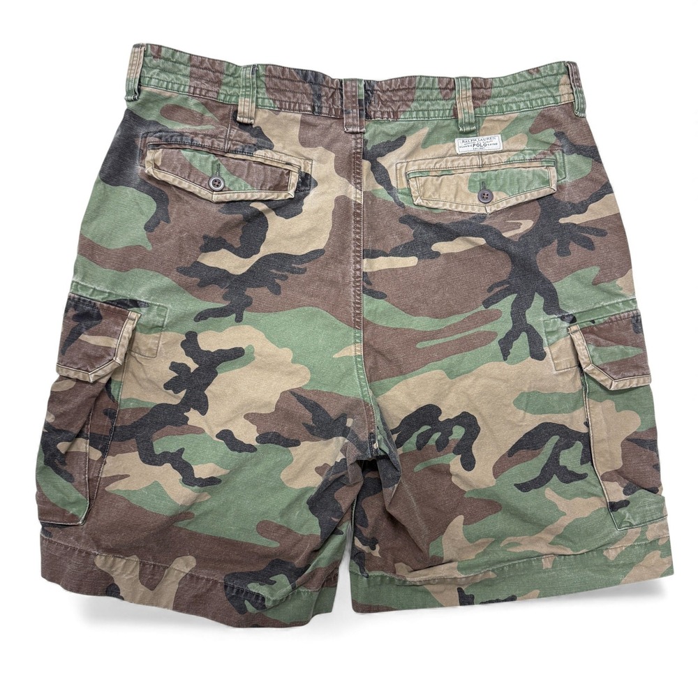 Polo‎ Ralph Lauren Mens 42 Camouflage Cargo Shorts Classic Fit Cotton Military - Picture 2 of 8